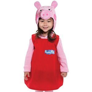 Peppa Pig Girl's Toddler Dress Halloween Costume Dress Up
